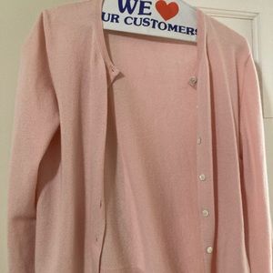 Light pink Cashmere Cardigan sweater